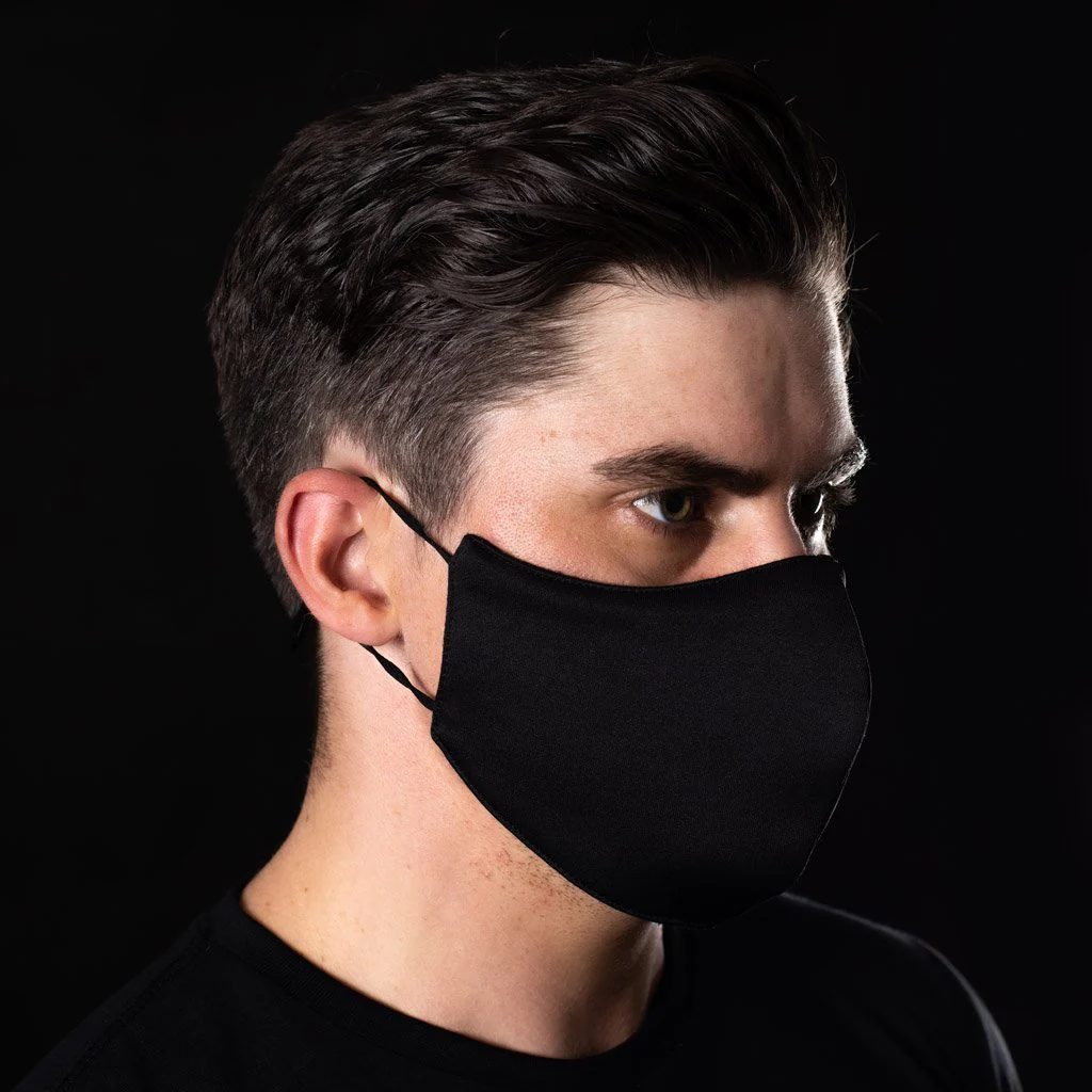 ANTIVIRAL BAD BLACK 3-LAYER REUSABLE HEALTH SAFETY FACE MASK - Image 3