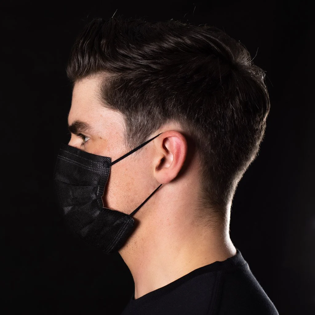 ANTIVIRAL BLACK SURGICAL HEALTH SAFETY FACE MASK (BOX OF 50) - Image 3