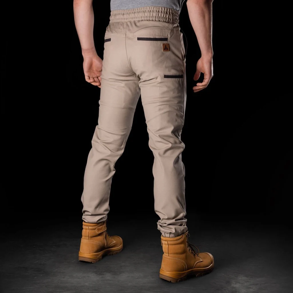 BAD 247™ SLIM FIT CUFFED ELASTIC WAIST CHINO WORK PANTS - Image 3