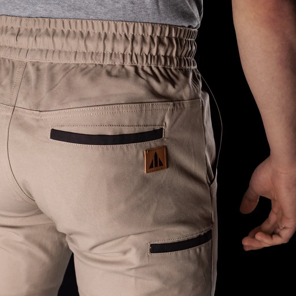 BAD 247™ SLIM FIT CUFFED ELASTIC WAIST CHINO WORK PANTS - Image 4