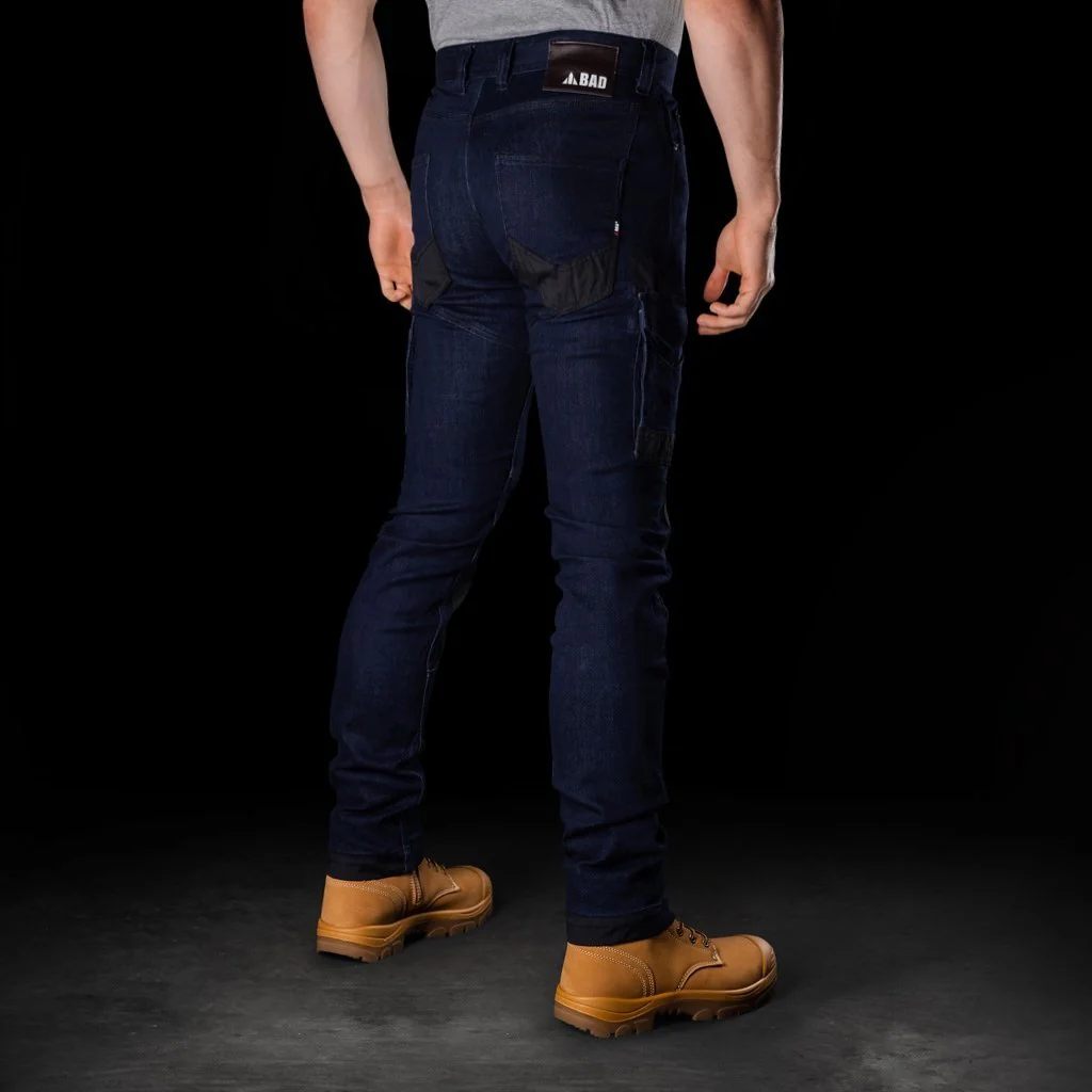 BAD ATTITUDE™ SLIM FIT DENIM WORK JEANS - Image 3