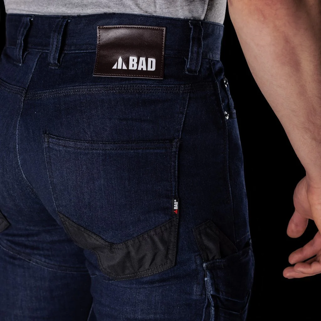 BAD ATTITUDE™ SLIM FIT DENIM WORK JEANS - Image 4