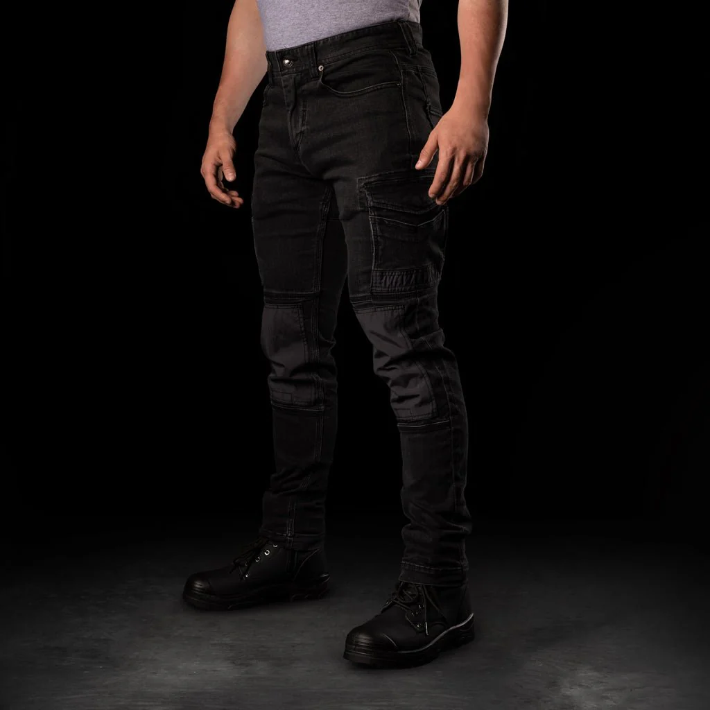 BAD ATTITUDE™ SLIM FIT DENIM WORK JEANS - Image 8