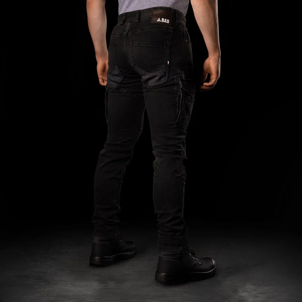 BAD ATTITUDE™ SLIM FIT DENIM WORK JEANS - Image 9