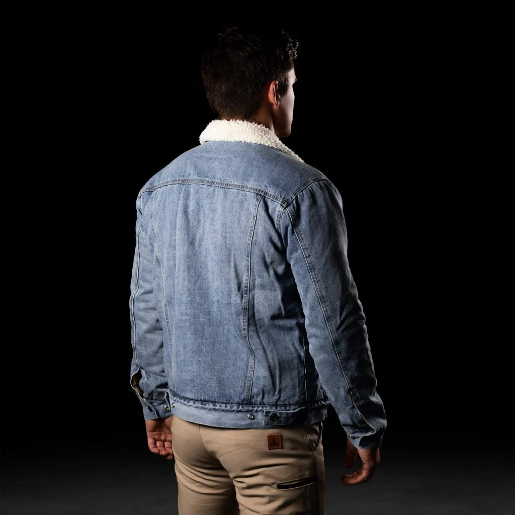 BAD DENIM SHERPA JACKET - Image 3