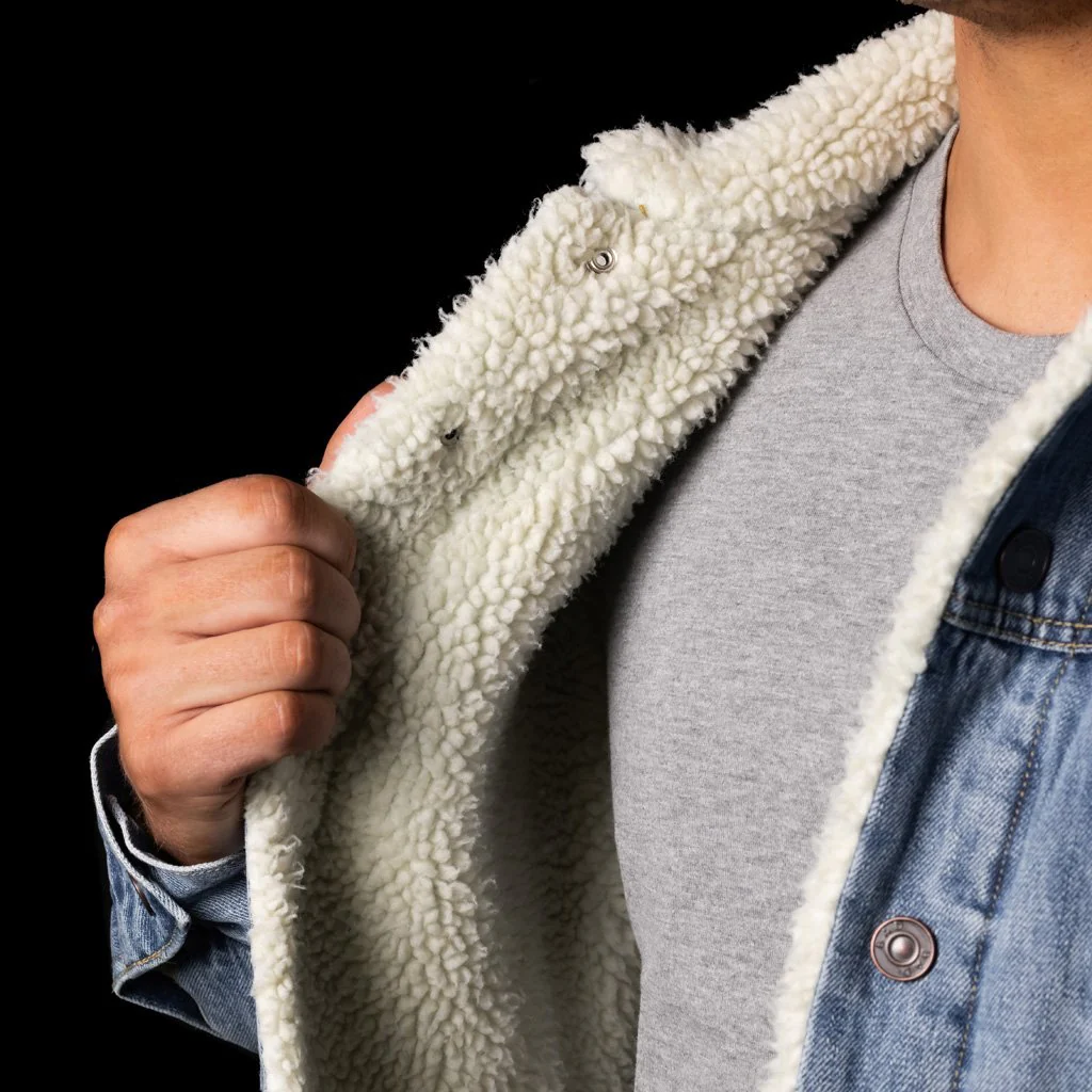 BAD DENIM SHERPA JACKET - Image 4
