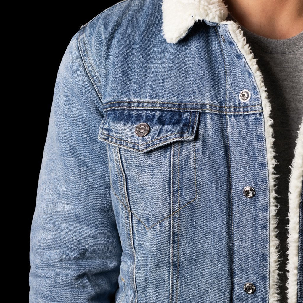 BAD DENIM SHERPA JACKET - Image 5