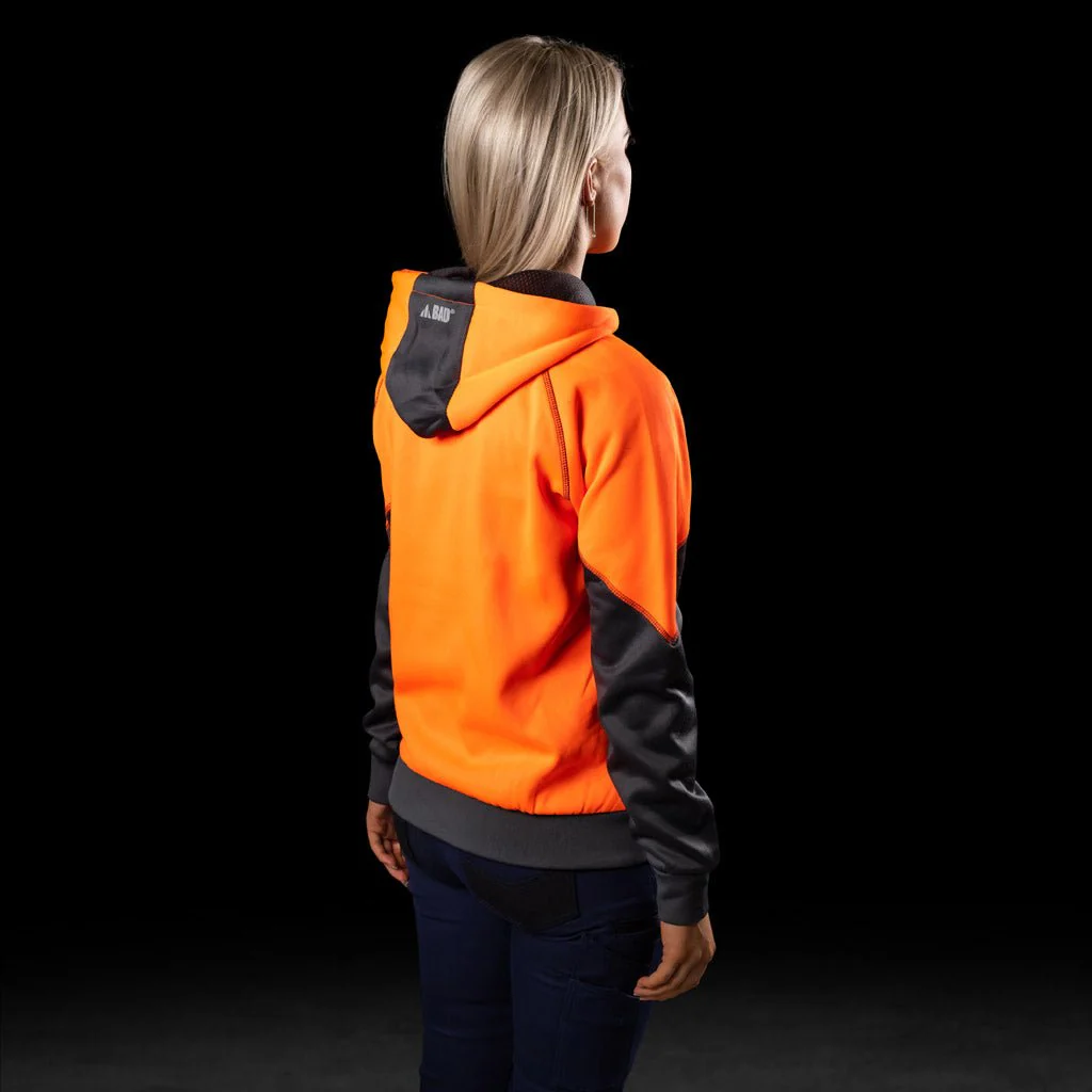 BAD WOMENS ESSENTIAL™ HI-VIS FLEECE HOODIE - Image 3