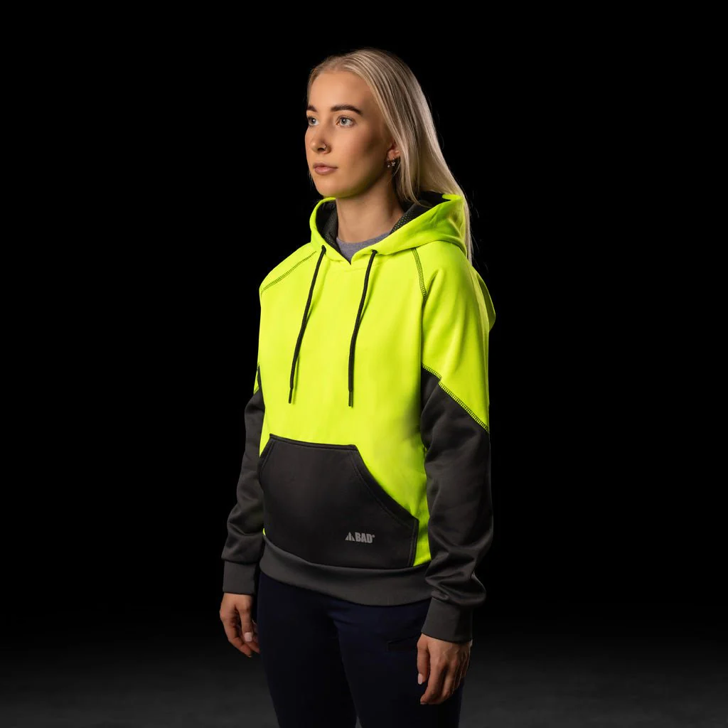 BAD WOMENS ESSENTIAL™ HI-VIS FLEECE HOODIE - Image 8