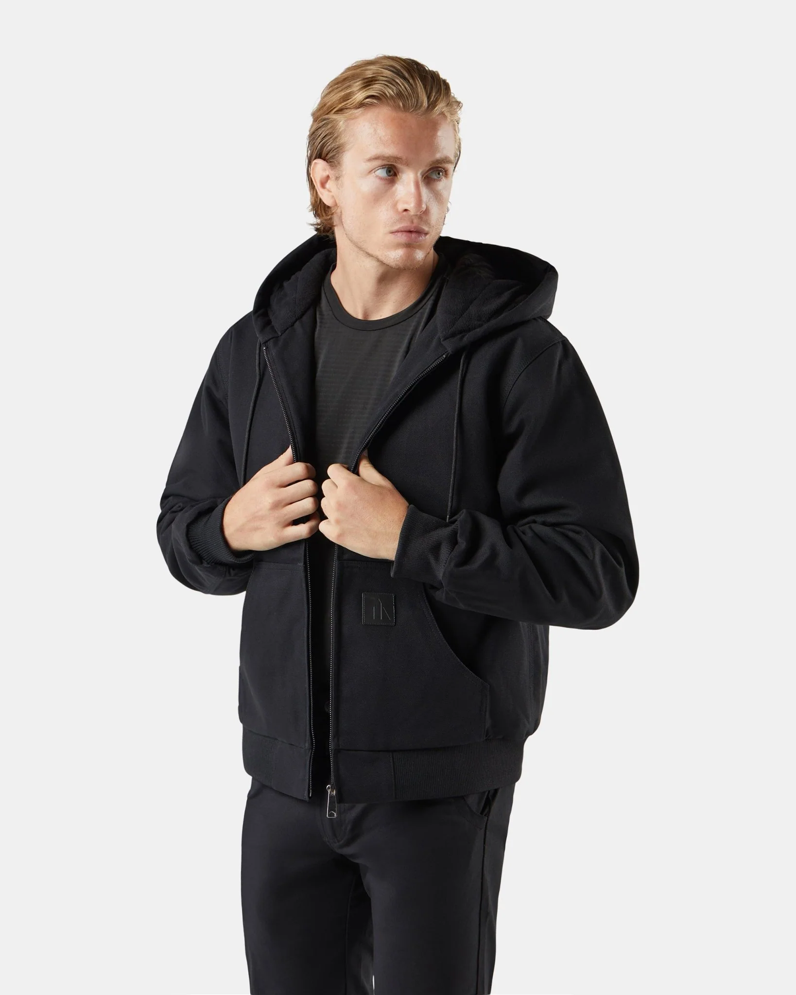 BAD MICHIGAN™ HEAVY-DUTY COTTON CANVAS HOODED JACKET - Image 12