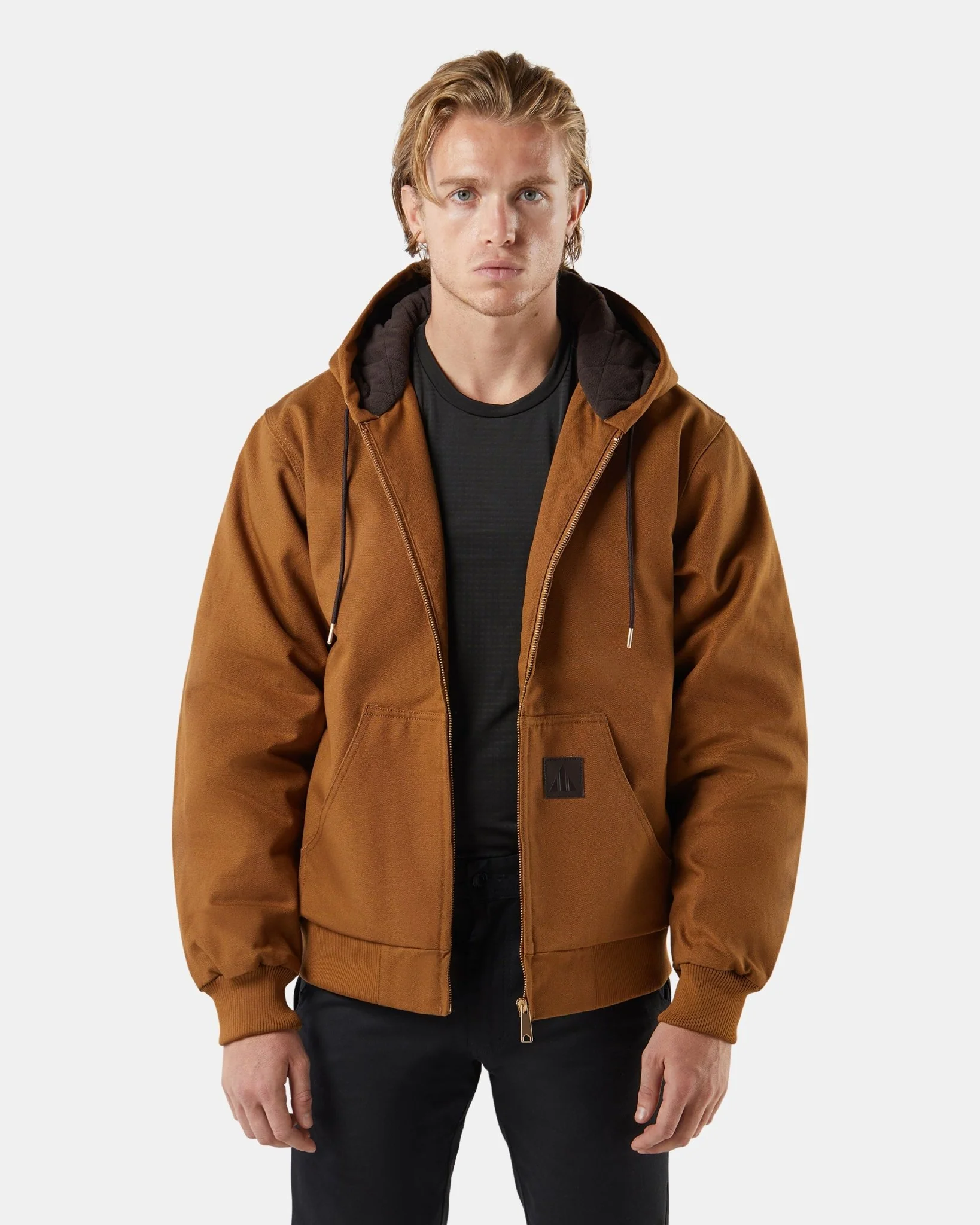 BAD MICHIGAN™ HEAVY-DUTY COTTON CANVAS HOODED JACKET - Image 14