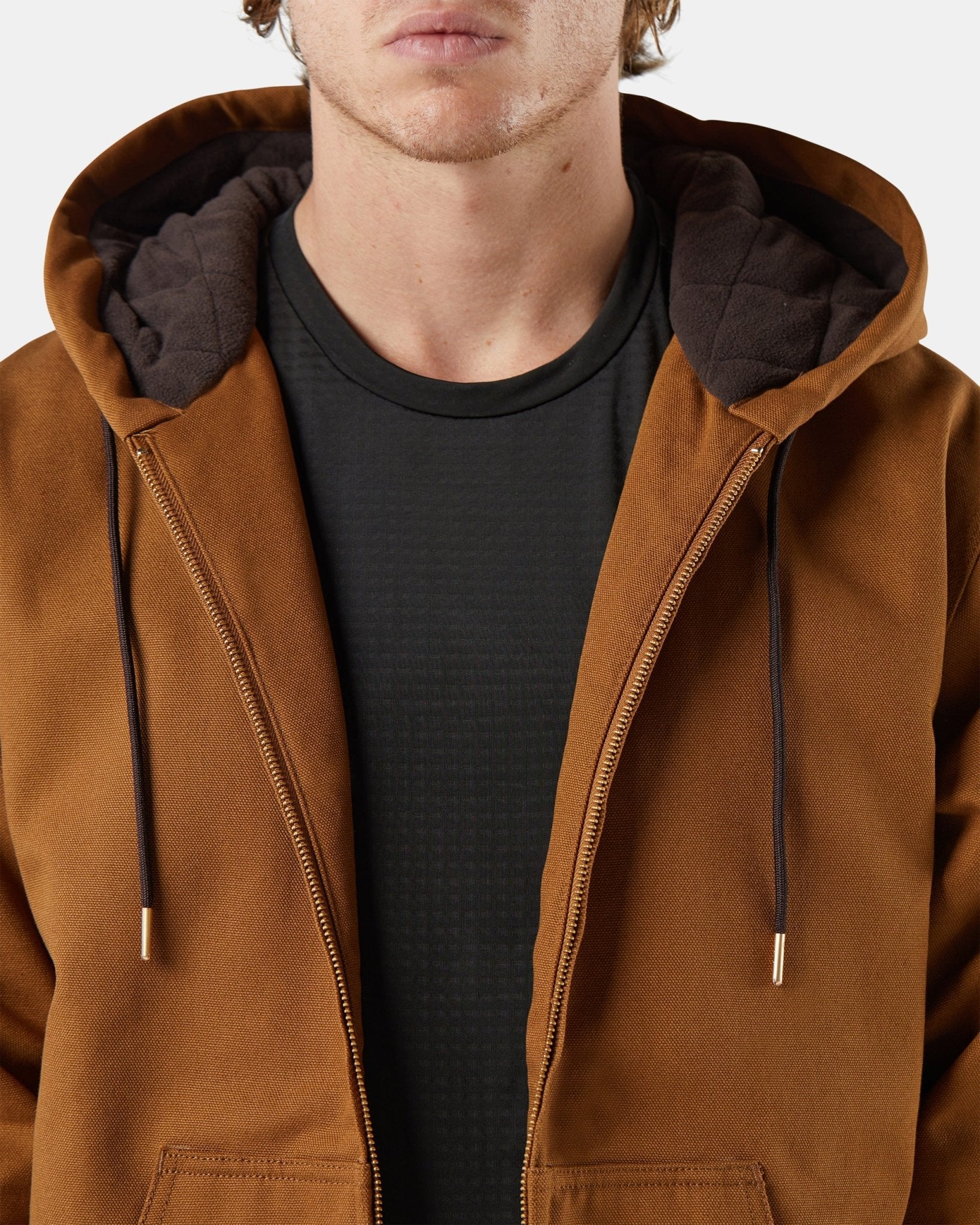 BAD MICHIGAN™ HEAVY-DUTY COTTON CANVAS HOODED JACKET - Image 16