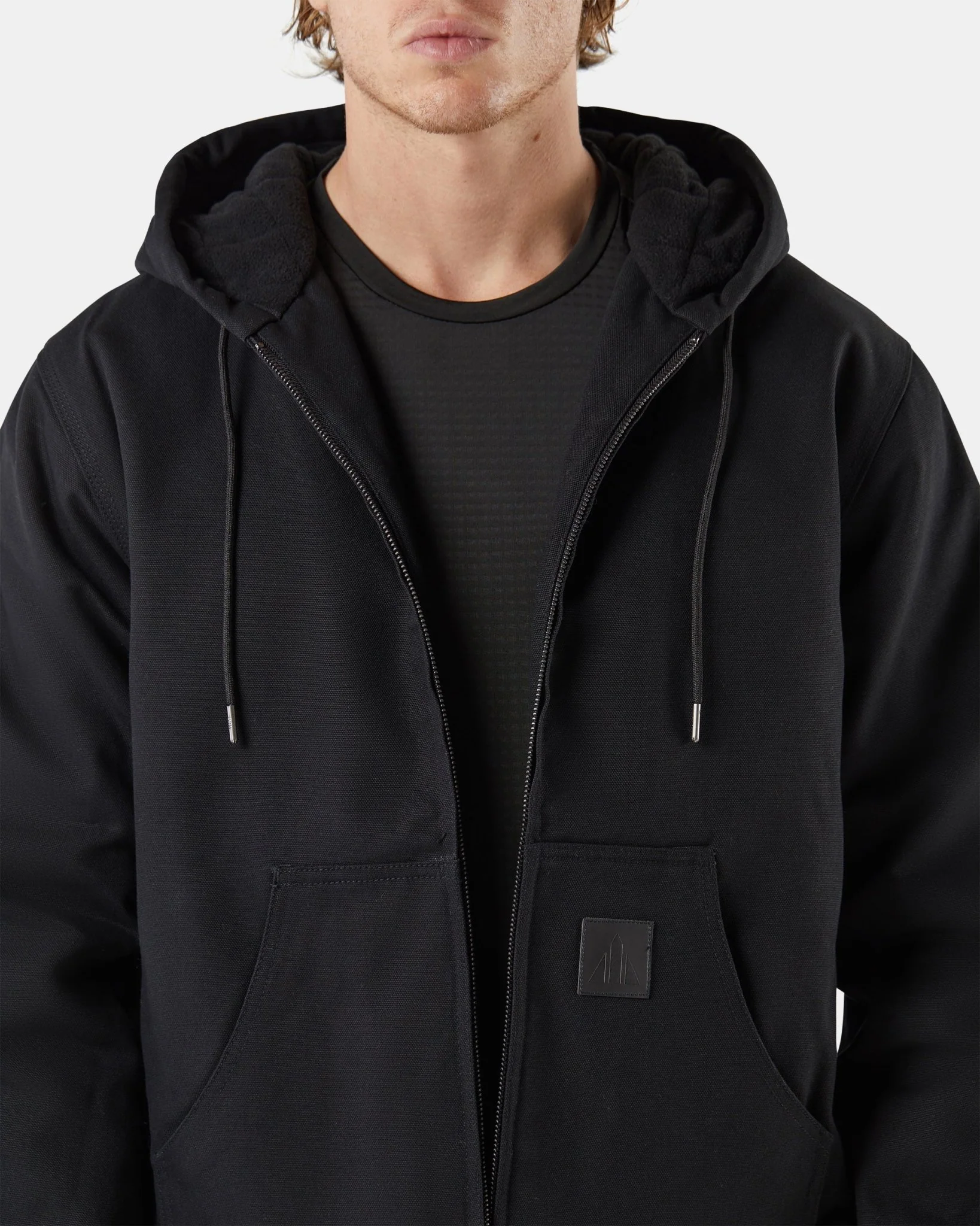 BAD MICHIGAN™ HEAVY-DUTY COTTON CANVAS HOODED JACKET - Image 4