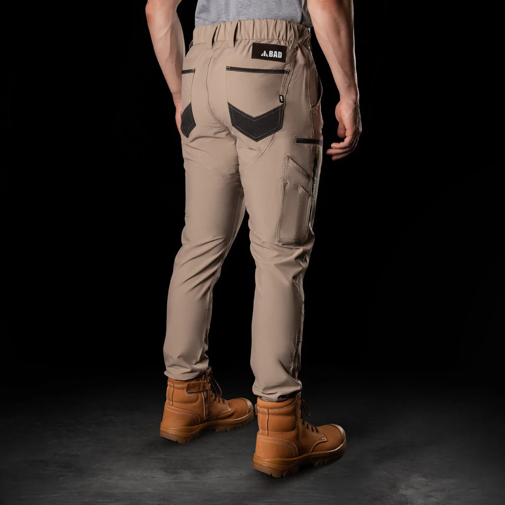 BAD NEXT™ WATERPROOF ELASTIC WAIST CUFFED WORK PANTS - Image 3