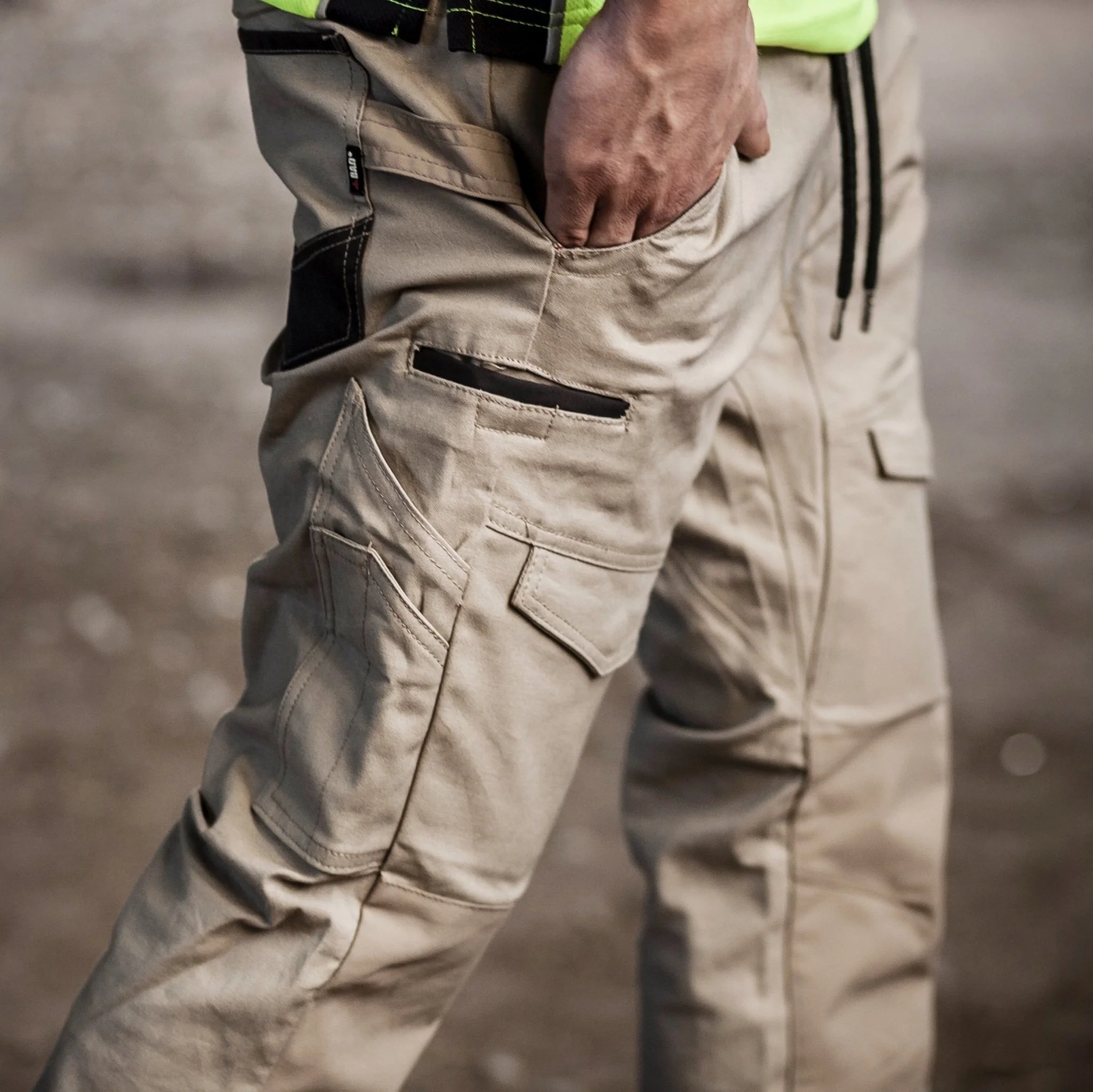 BAD SAVIOUR™ CUFFED ELASTIC WAIST WORK PANTS - Image 11