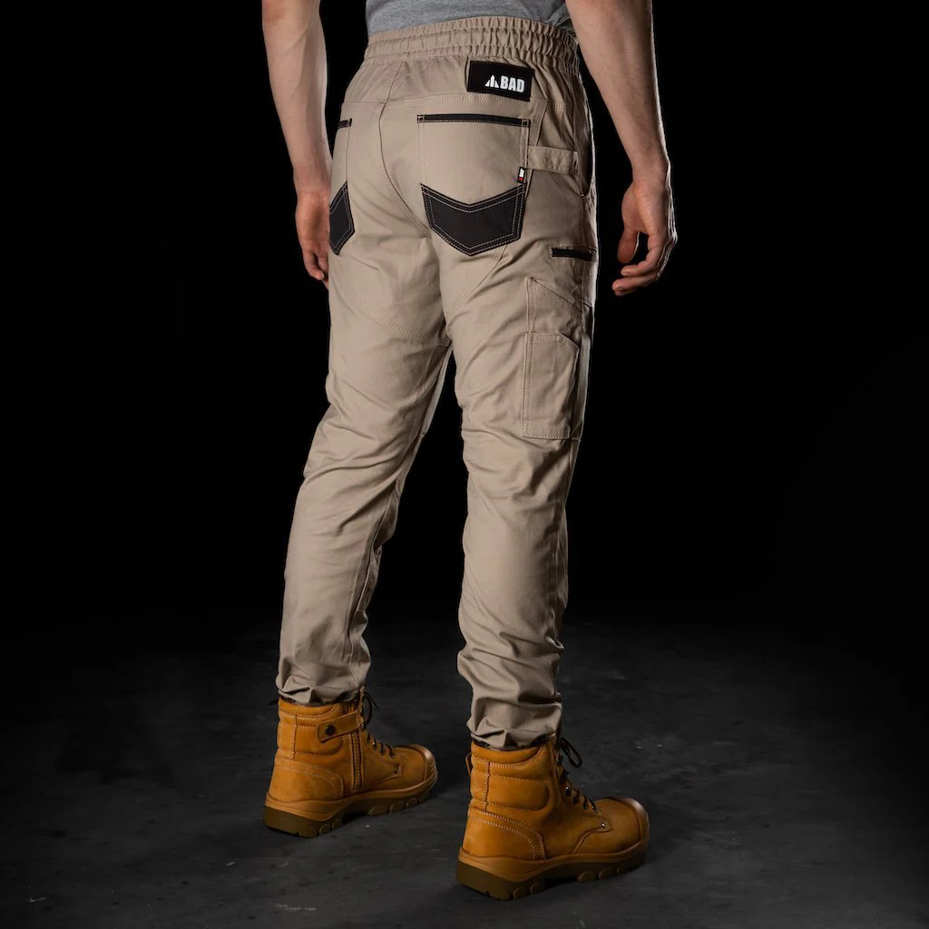 BAD SAVIOUR™ CUFFED ELASTIC WAIST WORK PANTS - Image 3