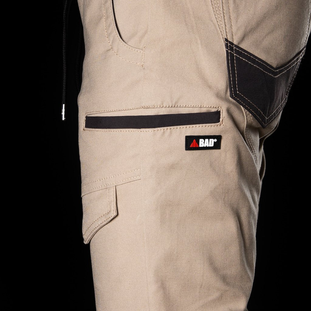 BAD SAVIOUR™ CUFFED ELASTIC WAIST WORK PANTS - Image 5