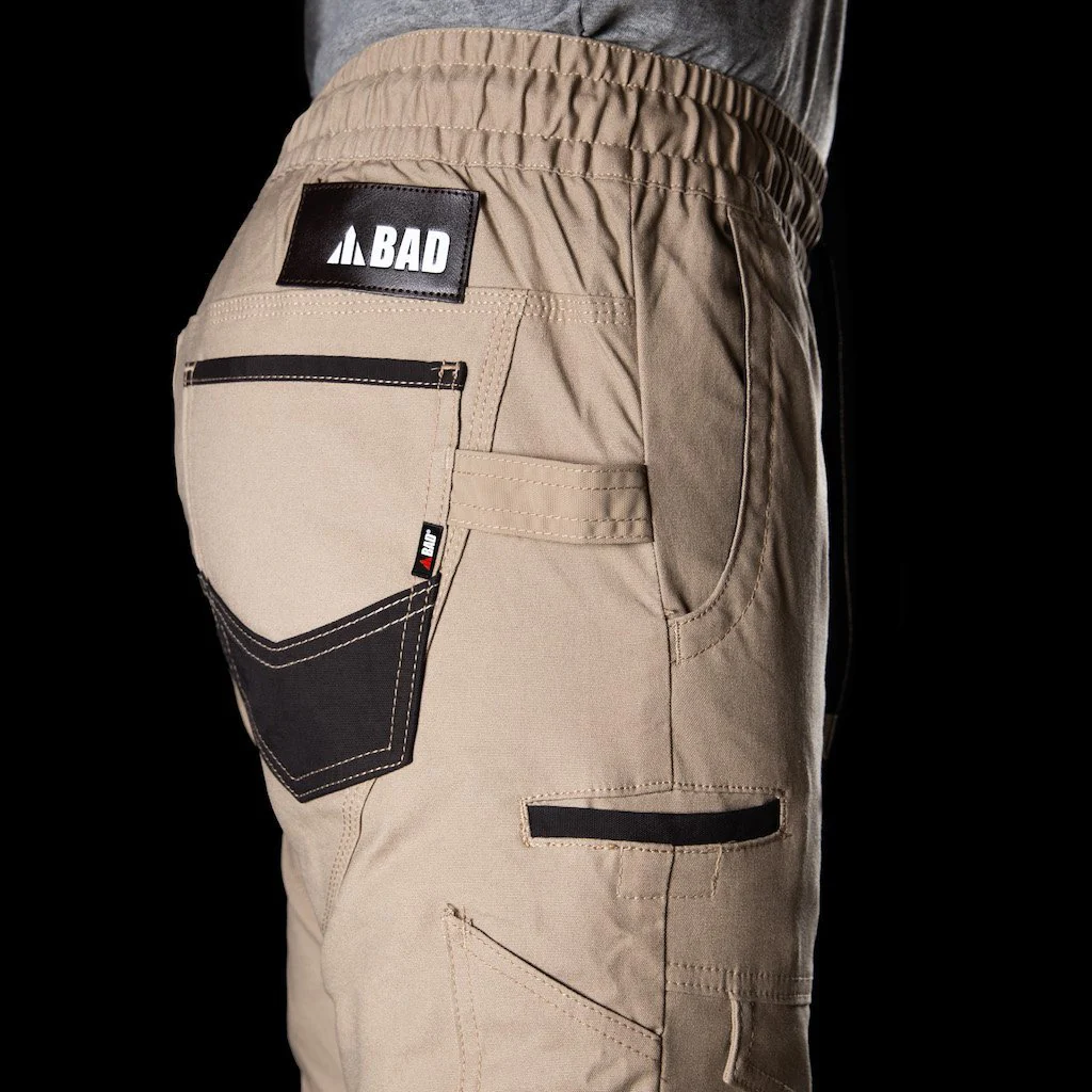 BAD SAVIOUR™ CUFFED ELASTIC WAIST WORK PANTS - Image 7