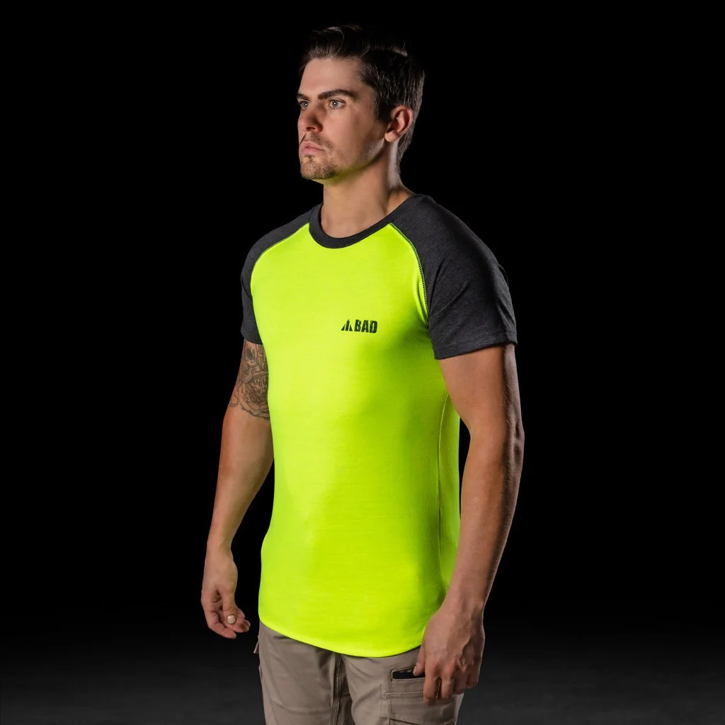 BAD® TRADEMARK RAGLAN HI-VIS S/S T-SHIRT - Image 4
