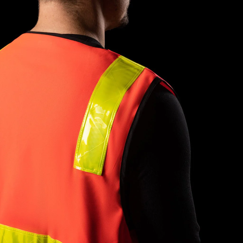 BAD VIC ROADS HI-VIS DAY/NIGHT ZIP SAFETY VEST - Image 3