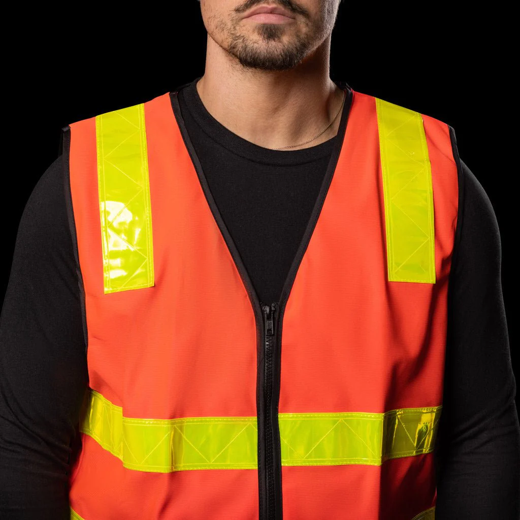 BAD VIC ROADS HI-VIS DAY/NIGHT ZIP SAFETY VEST - Image 4