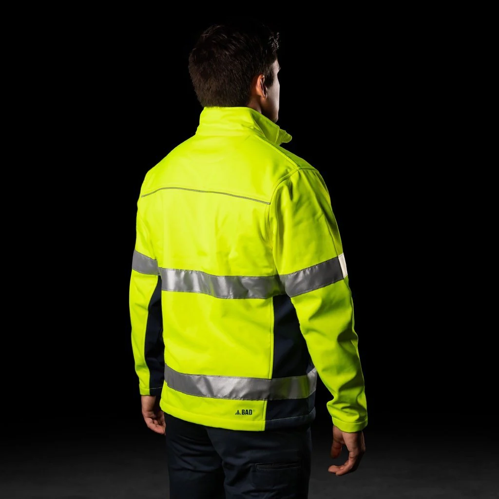 BAD WATERPROOF HI-VIS SOFTSHELL JACKET WITH 3M TAPE - Image 3