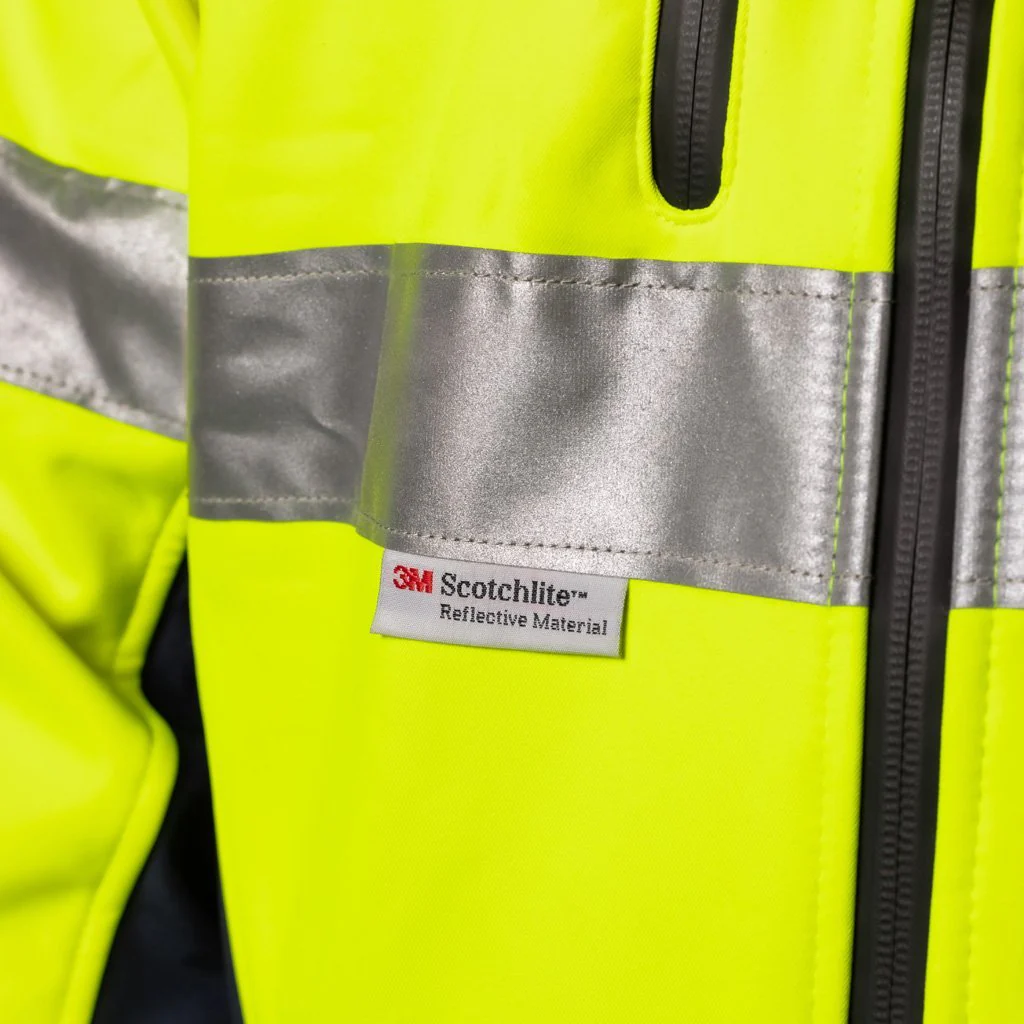 BAD WATERPROOF HI-VIS SOFTSHELL JACKET WITH 3M TAPE - Image 5