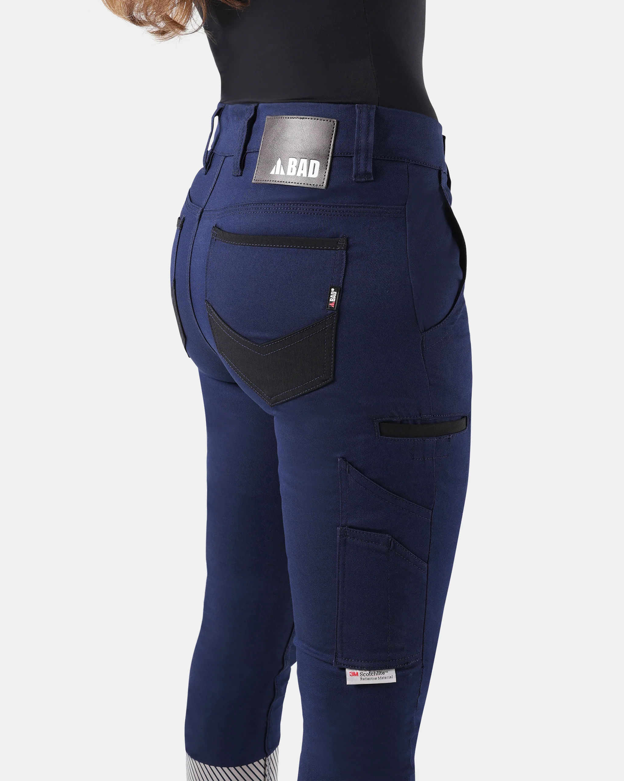BAD WOMENS FLEX™ HYPERMOVE WORK JEGGINGS WITH 3M TAPE - Image 3