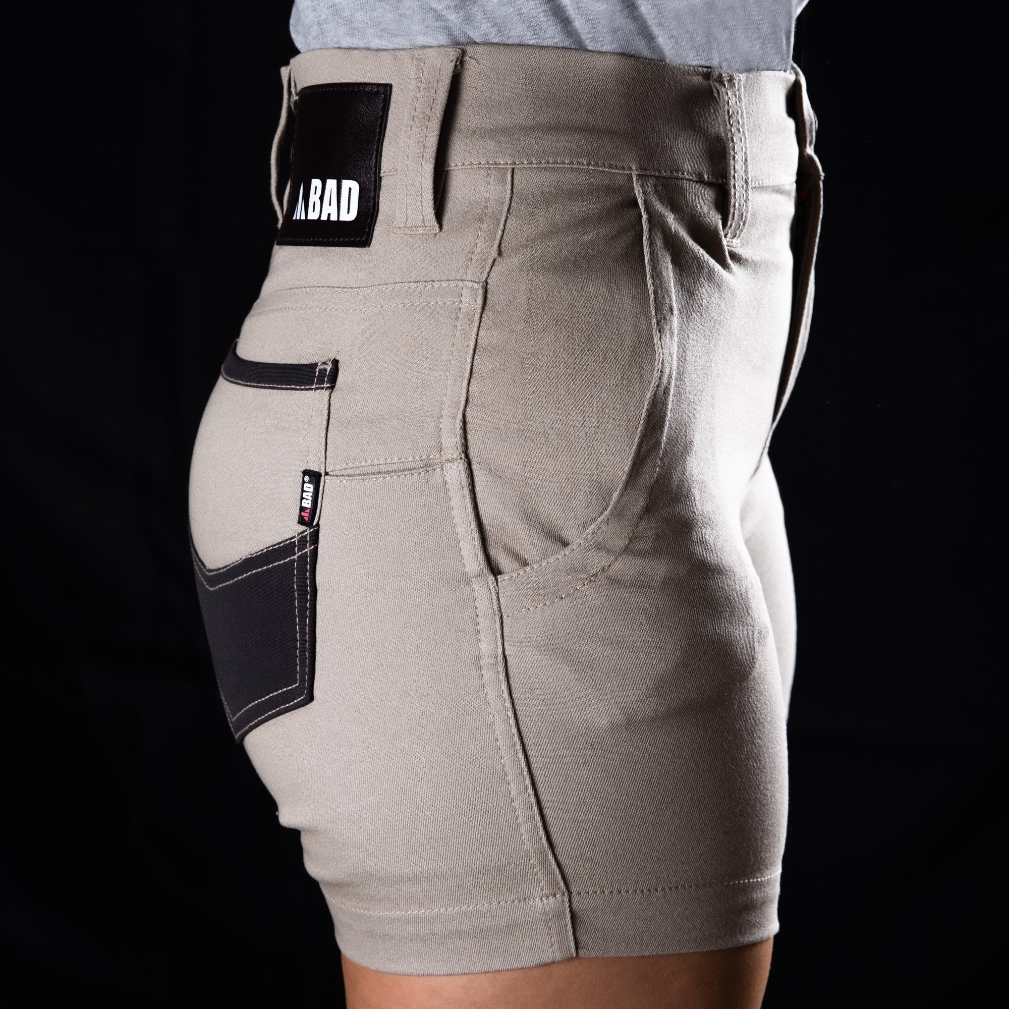 BAD WOMENS FLEX™ HYPERMOVE WORK SHORT SHORTS - Image 5