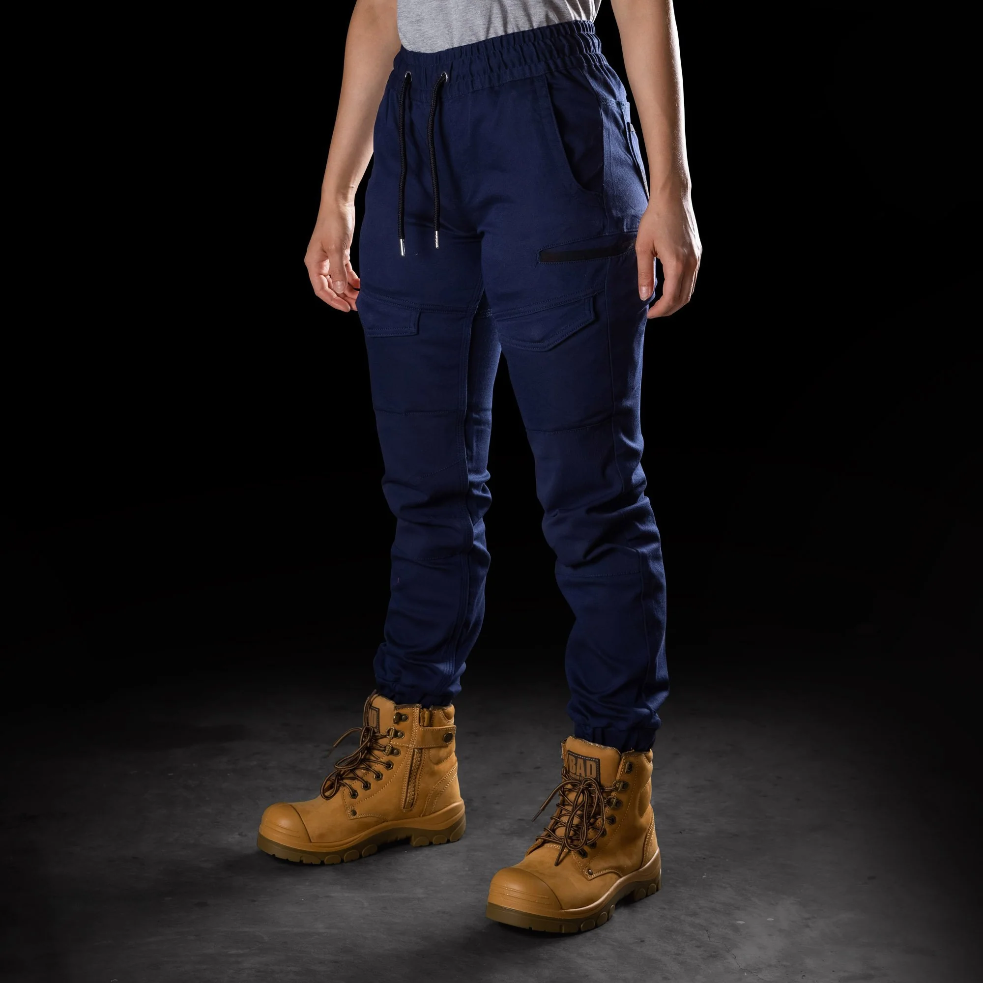 BAD WOMENS SAVIOUR™ CUFFED ELASTIC WAIST WORK PANTS - Image 14