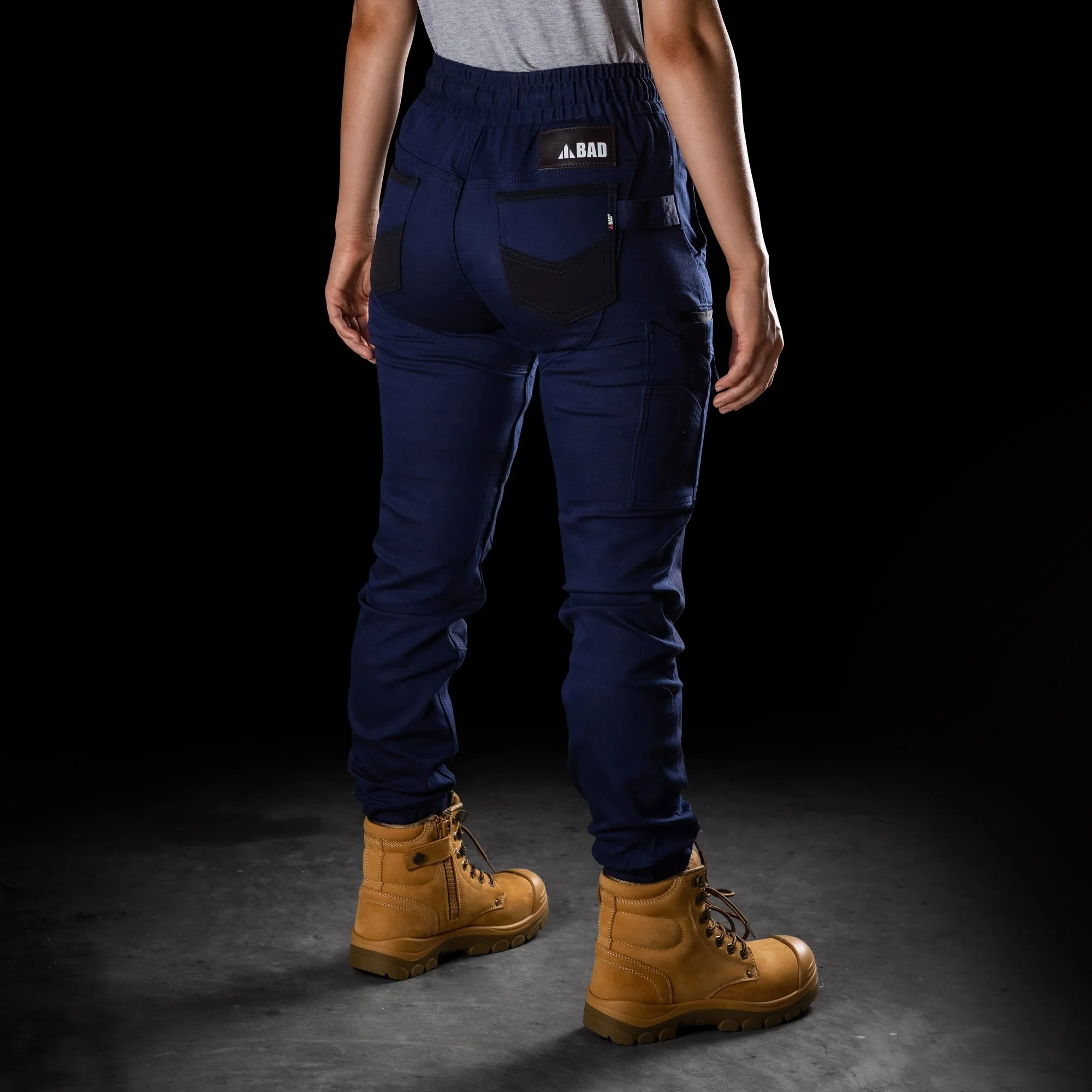 BAD WOMENS SAVIOUR™ CUFFED ELASTIC WAIST WORK PANTS - Image 15