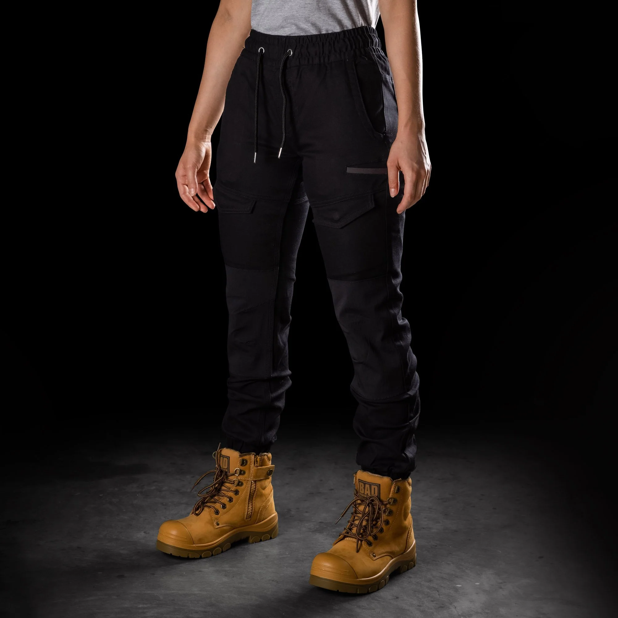 BAD WOMENS SAVIOUR™ CUFFED ELASTIC WAIST WORK PANTS - Image 8