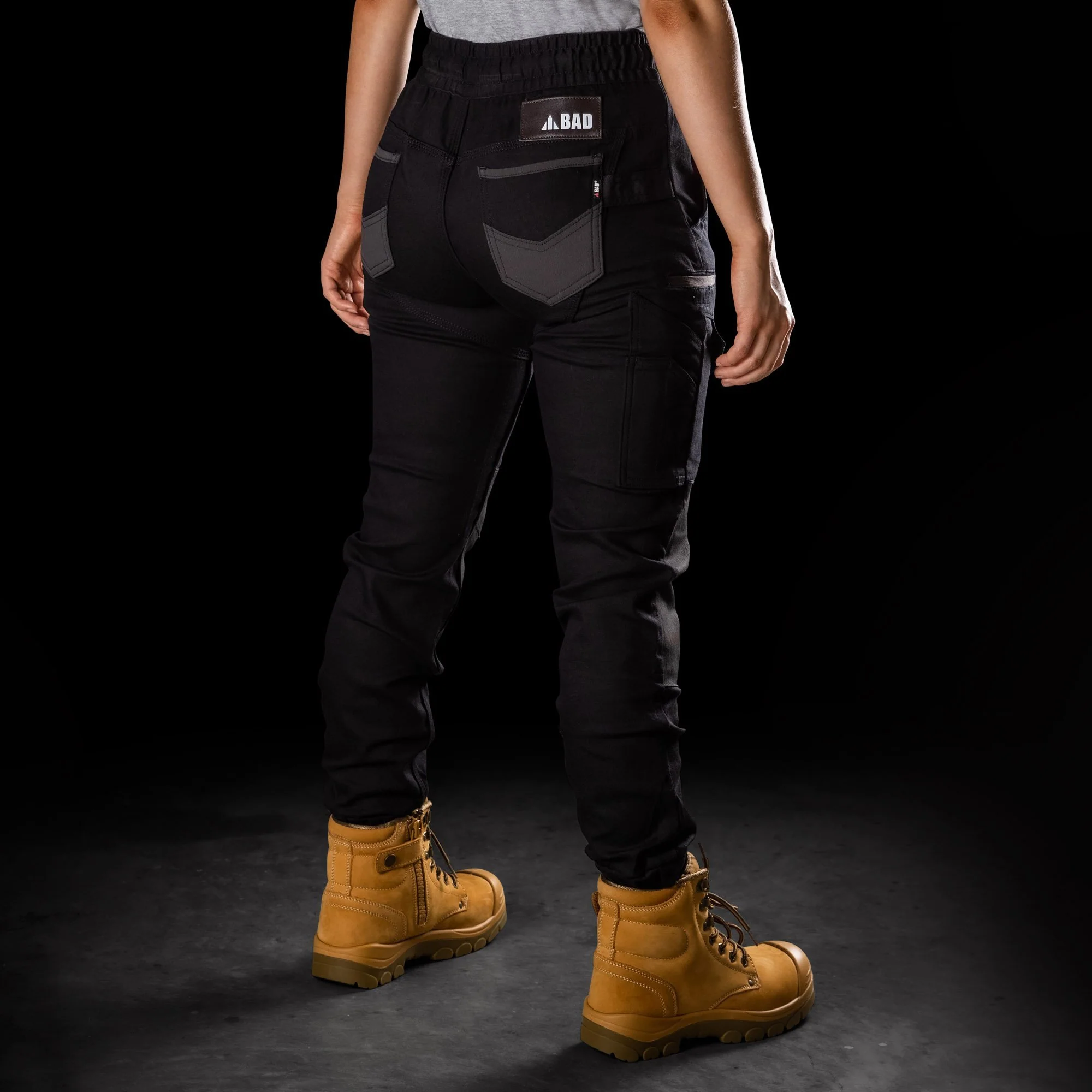 BAD WOMENS SAVIOUR™ CUFFED ELASTIC WAIST WORK PANTS - Image 9