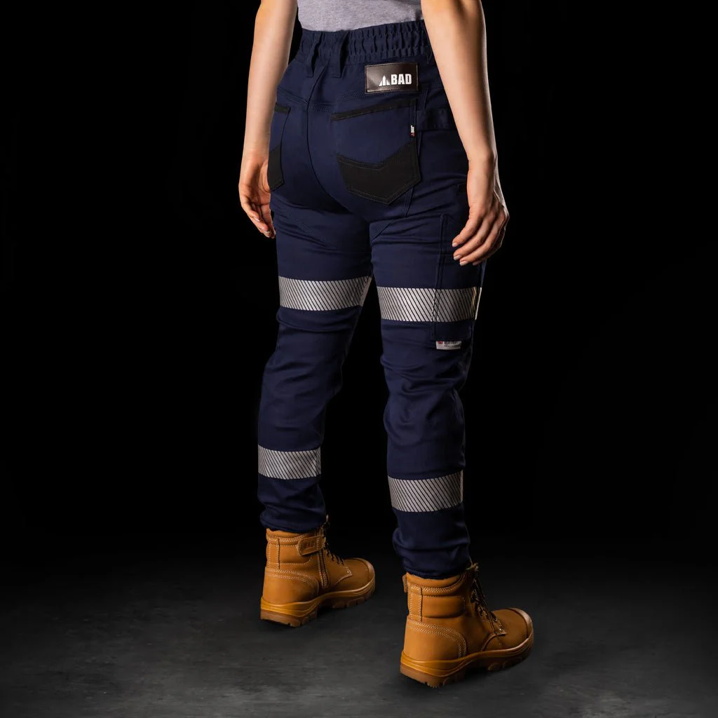 BAD WOMENS SAVIOUR™ CUFFED ELASTIC WAIST WORK PANTS WITH 3M TAPE - Image 3