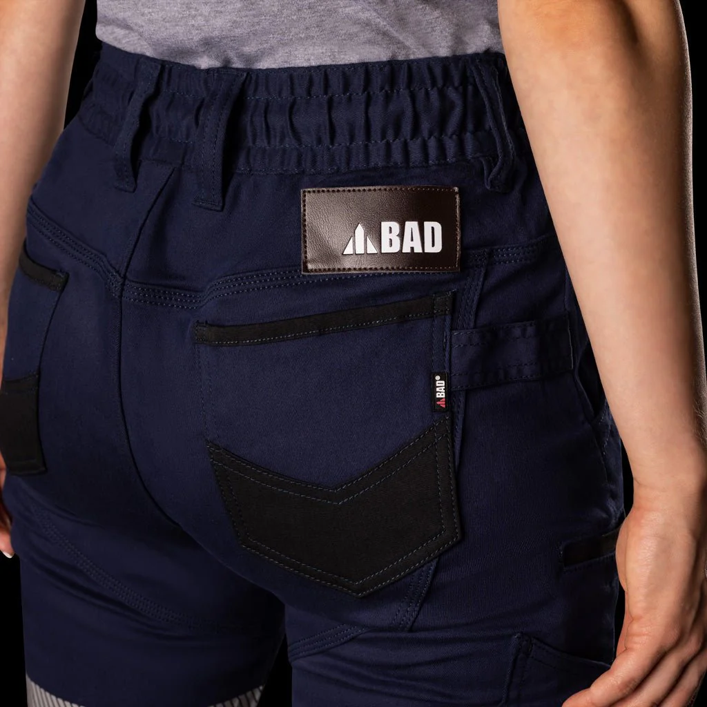 BAD WOMENS SAVIOUR™ CUFFED ELASTIC WAIST WORK PANTS WITH 3M TAPE - Image 4