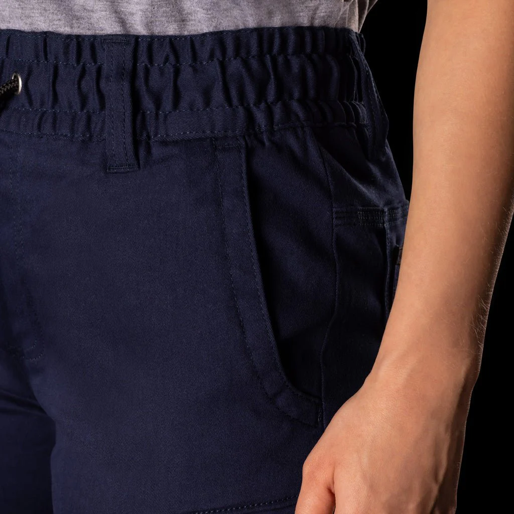 BAD WOMENS SAVIOUR™ CUFFED ELASTIC WAIST WORK PANTS WITH 3M TAPE - Image 5