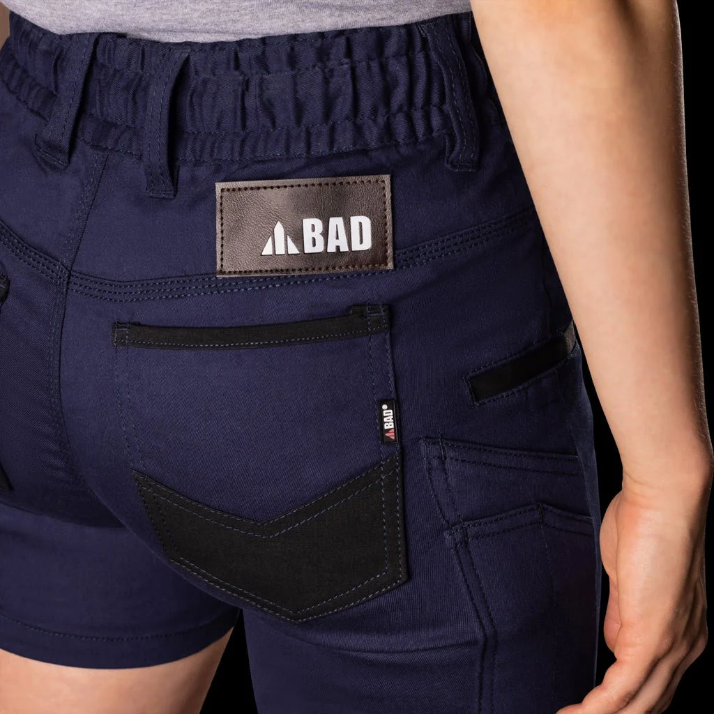 BAD WOMENS SAVIOUR-PRO™ ELASTIC WAIST WORK SHORT SHORTS - Image 10