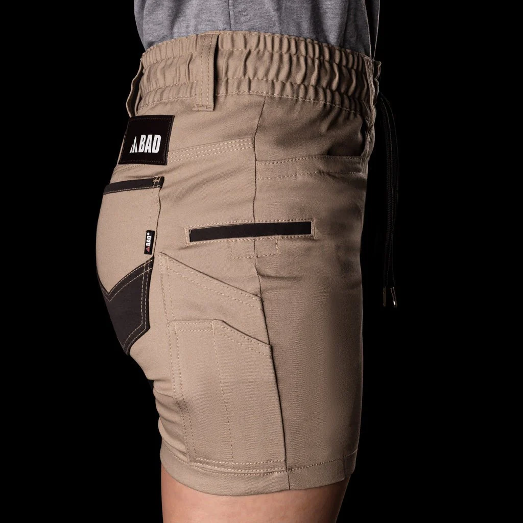 BAD WOMENS SAVIOUR-PRO™ ELASTIC WAIST WORK SHORT SHORTS - Image 5