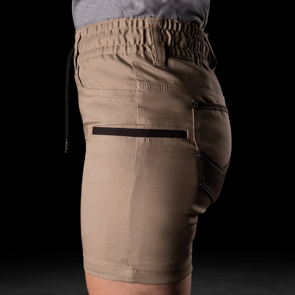 BAD WOMENS SAVIOUR-PRO™ ELASTIC WAIST WORK SHORT SHORTS - Image 6