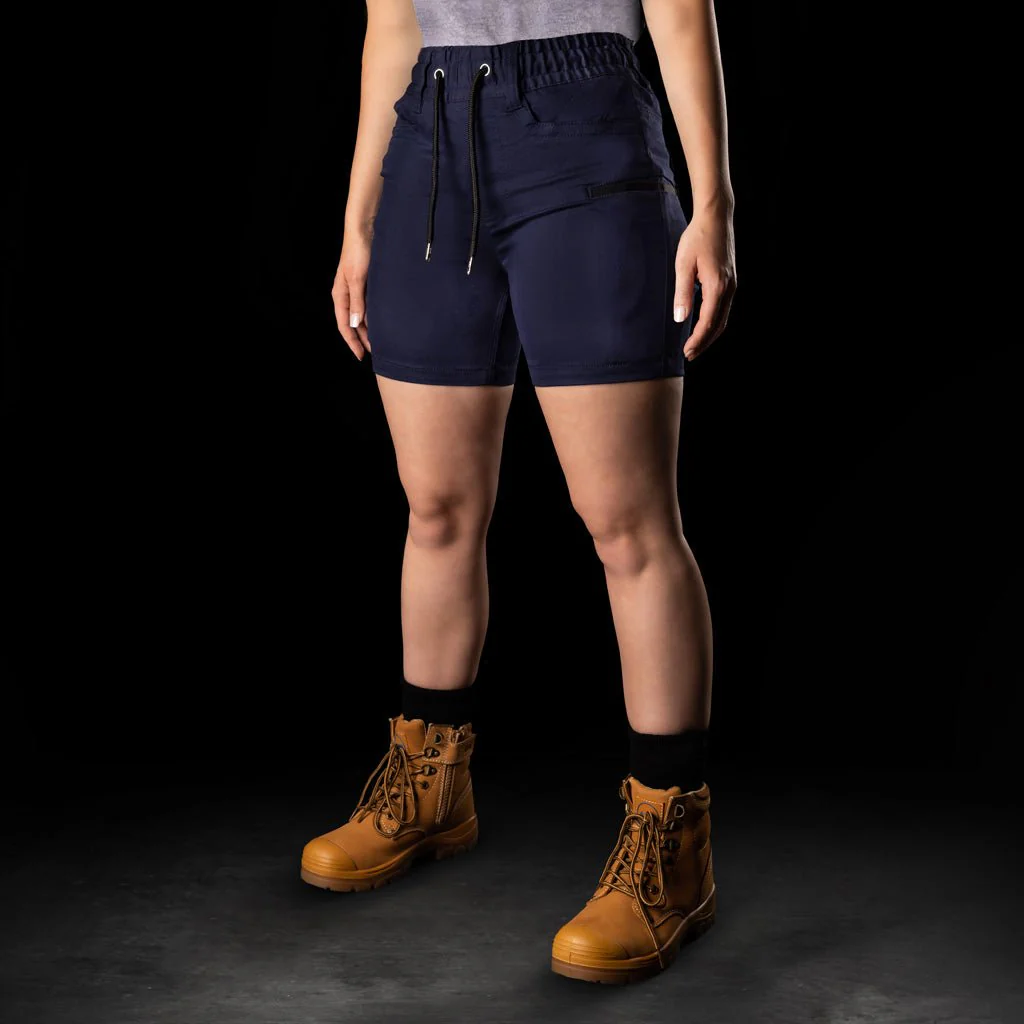 BAD WOMENS SAVIOUR-PRO™ ELASTIC WAIST WORK SHORT SHORTS - Image 8
