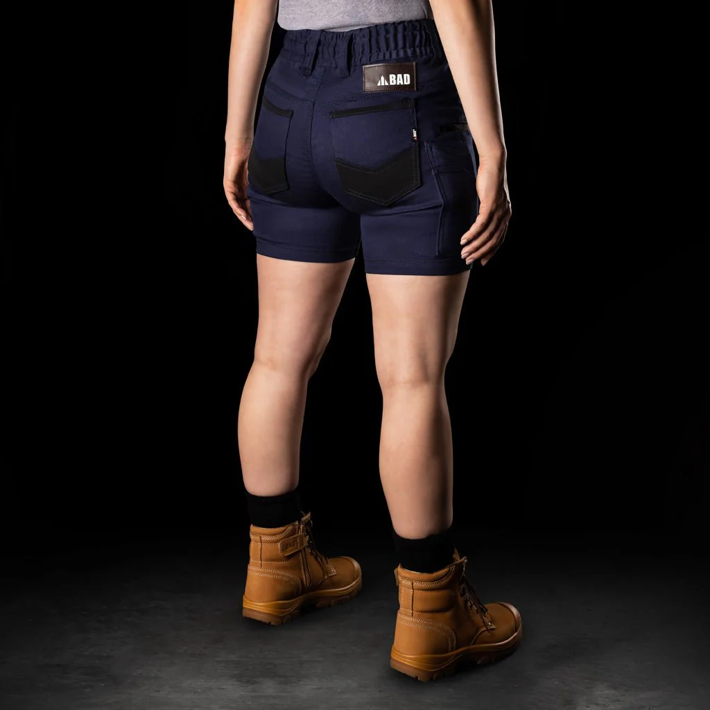 BAD WOMENS SAVIOUR-PRO™ ELASTIC WAIST WORK SHORT SHORTS - Image 9
