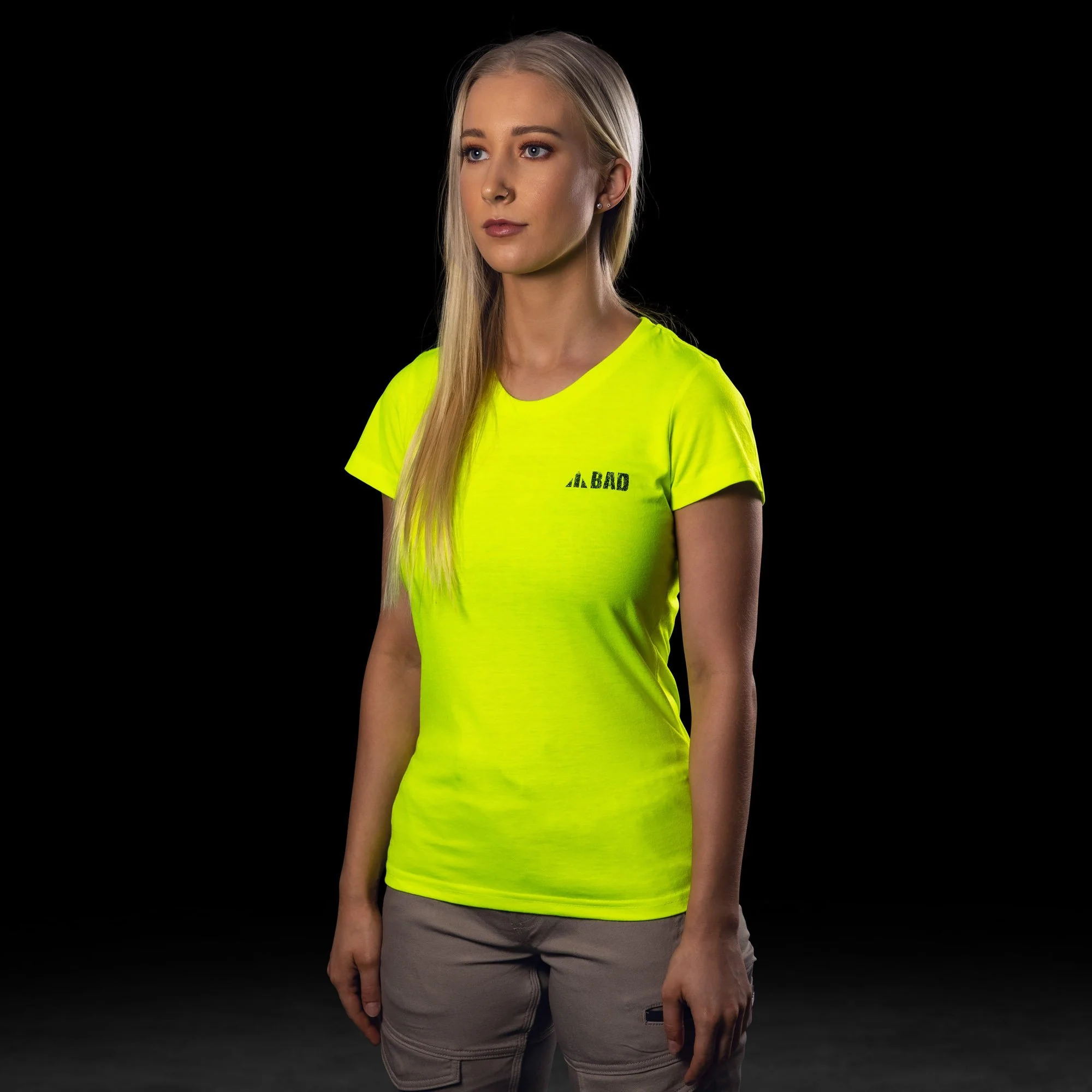 BAD® WOMENS TRADEMARK HI-VIS S/S T-SHIRT - Image 3