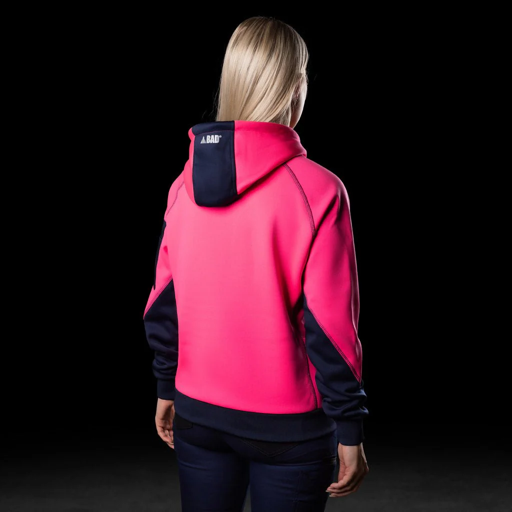 BAD WOMENS WATERPROOF RAIN-DEFEND™ HI-VIS FLEECE HOODIE - Image 12