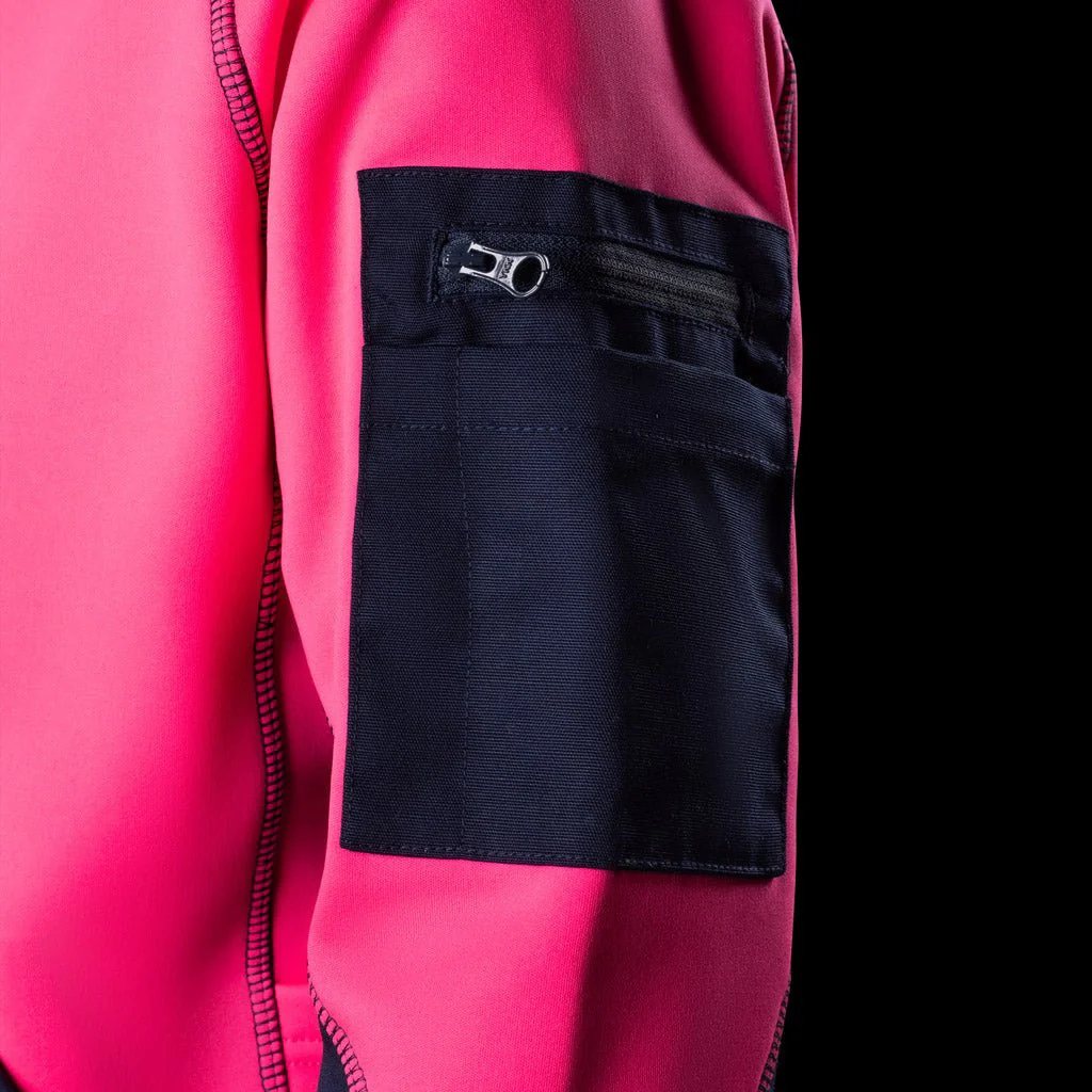 BAD WOMENS WATERPROOF RAIN-DEFEND™ HI-VIS FLEECE HOODIE - Image 15