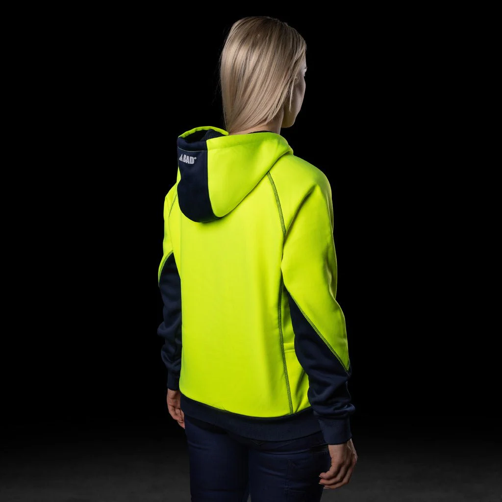 BAD WOMENS WATERPROOF RAIN-DEFEND™ HI-VIS FLEECE HOODIE - Image 27