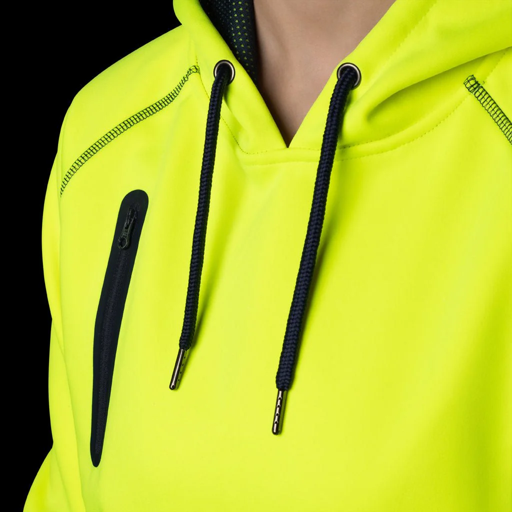 BAD WOMENS WATERPROOF RAIN-DEFEND™ HI-VIS FLEECE HOODIE - Image 28