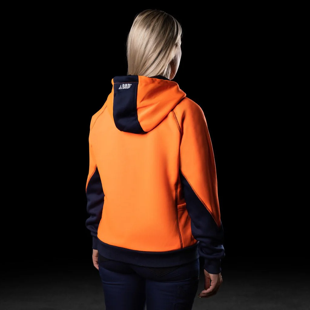 BAD WOMENS WATERPROOF RAIN-DEFEND™ HI-VIS FLEECE HOODIE - Image 3