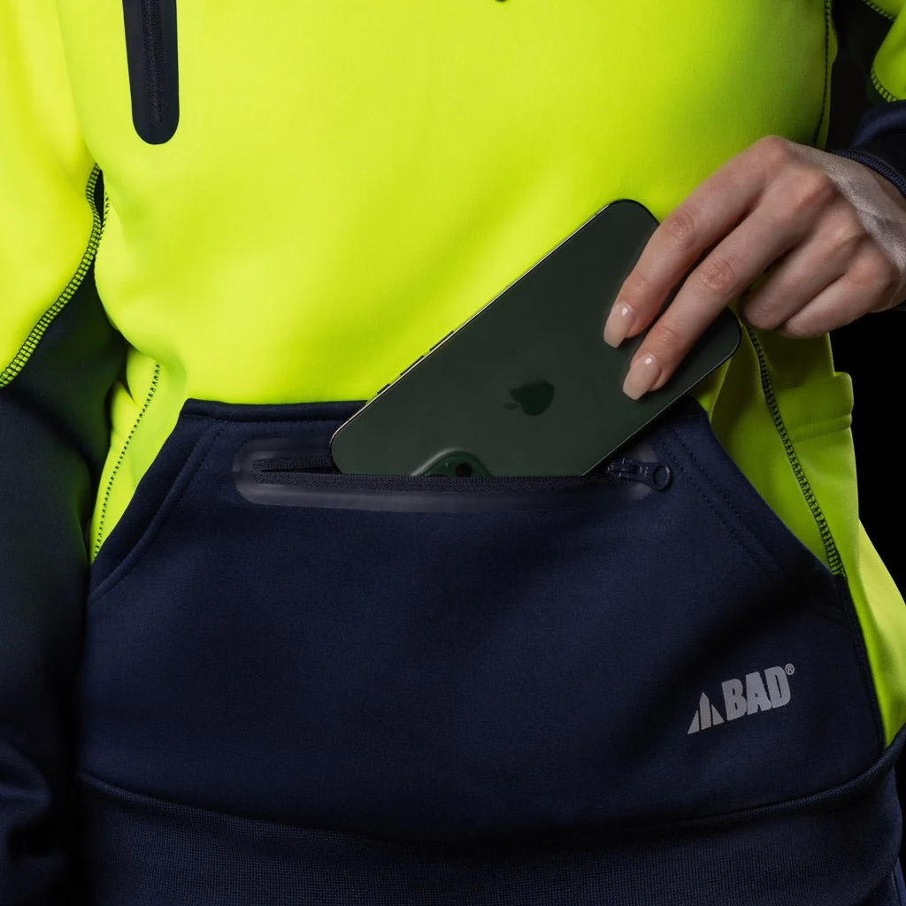 BAD WOMENS WATERPROOF RAIN-DEFEND™ HI-VIS FLEECE HOODIE - Image 32