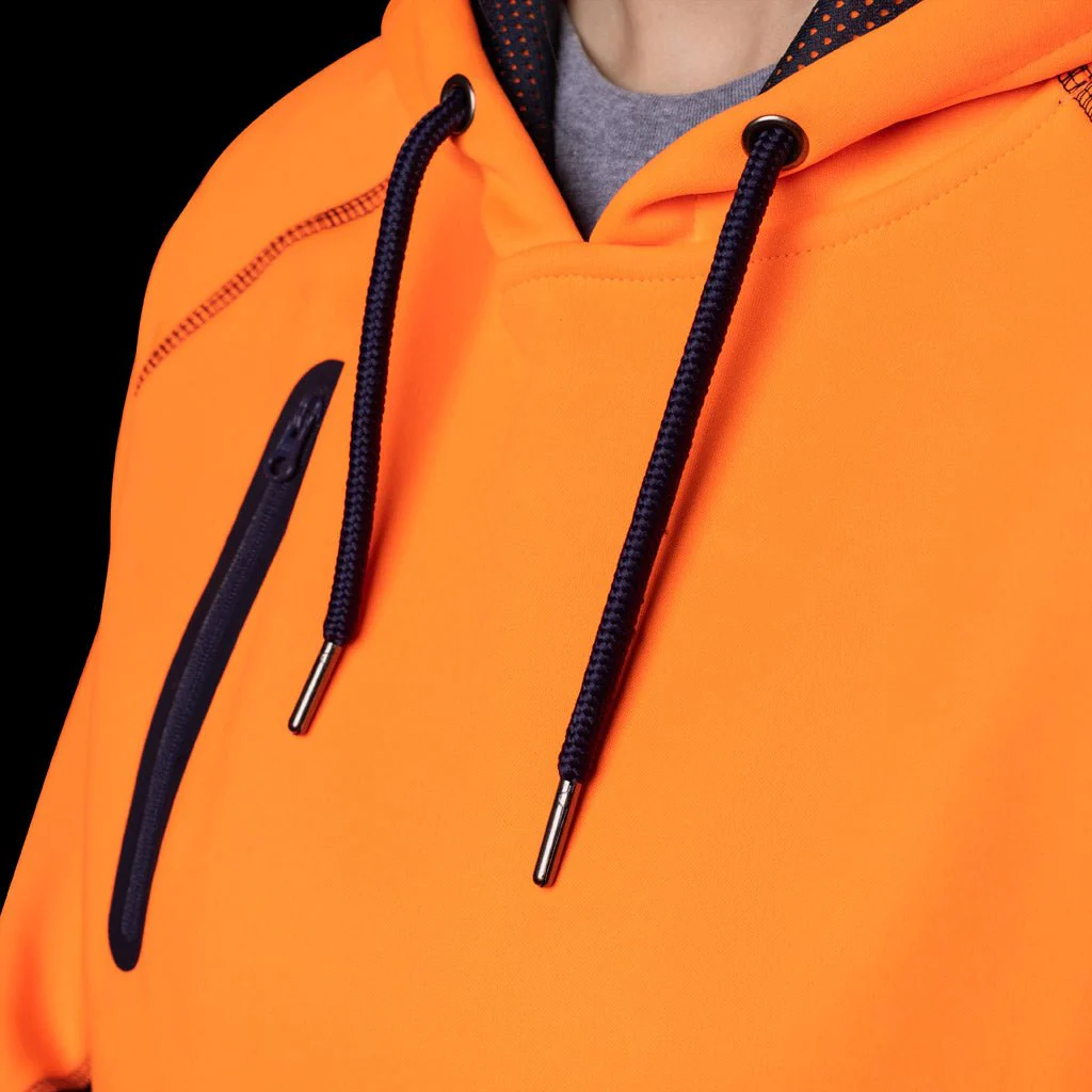 BAD WOMENS WATERPROOF RAIN-DEFEND™ HI-VIS FLEECE HOODIE - Image 4