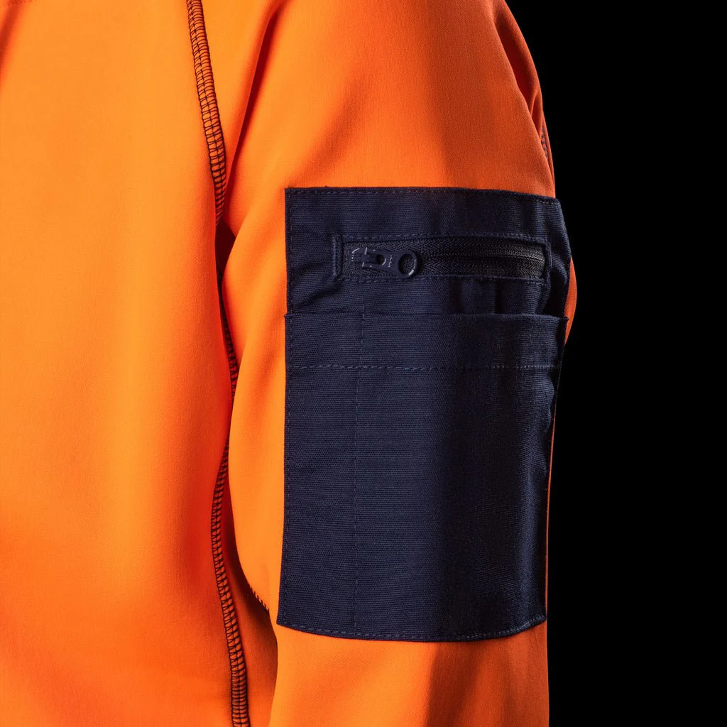 BAD WOMENS WATERPROOF RAIN-DEFEND™ HI-VIS FLEECE HOODIE - Image 6
